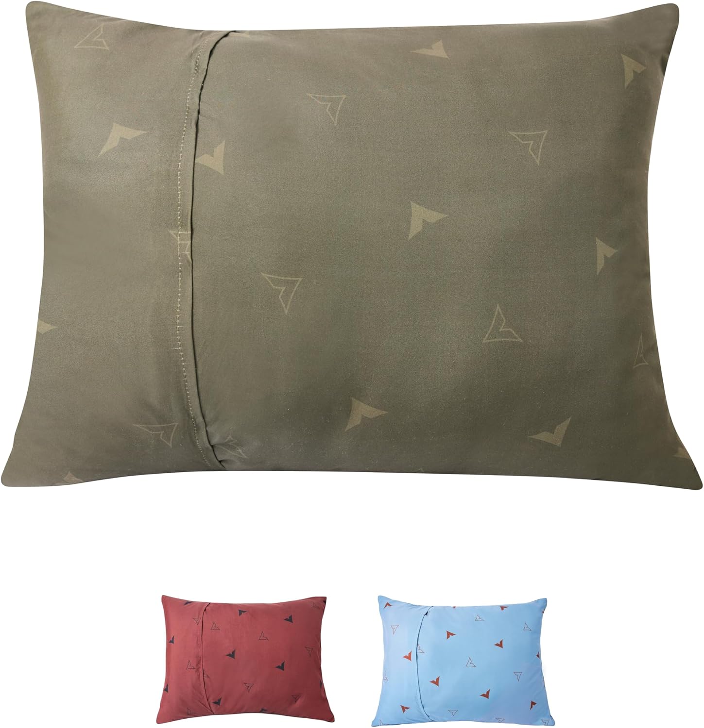 Teton Sports Camp Pillow; Great for Travel, Camping and Backpacking; Washable, Olive