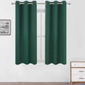 Lemomo Dark Green Bedroom Blackout Curtains/38 x 63 Inch Long/Set of 2 Curtain Panels/Thermal Insulated Room Darkening Curtains for Bedroom…