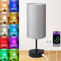 Unicozin 17Inch Table Lamp for Bedroom, Touch Control Bedside Lamp for Reading, 3 CCT & 7 RGB Color Changing, Dimmable Nightstand Lamp…