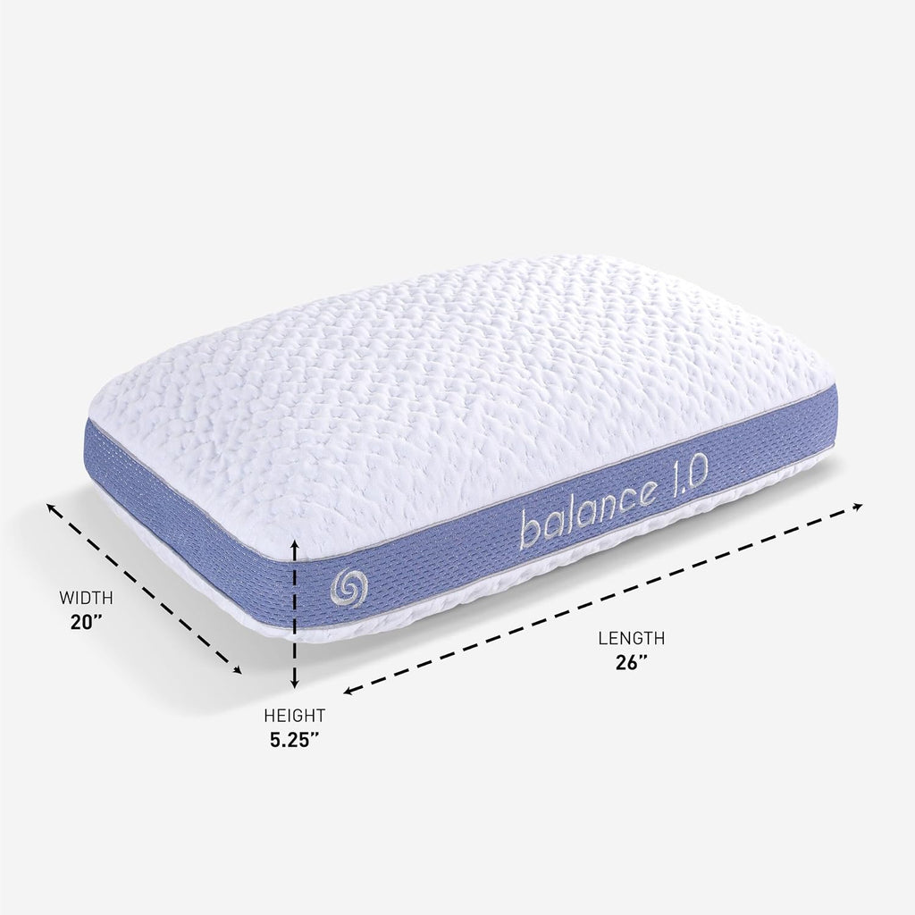 Bedgear Balance 1.0 Performance Pillow, Medium Support Bed Pillow for All Sleep Positions | Boost Blend Fill with Responsive Comfort &…