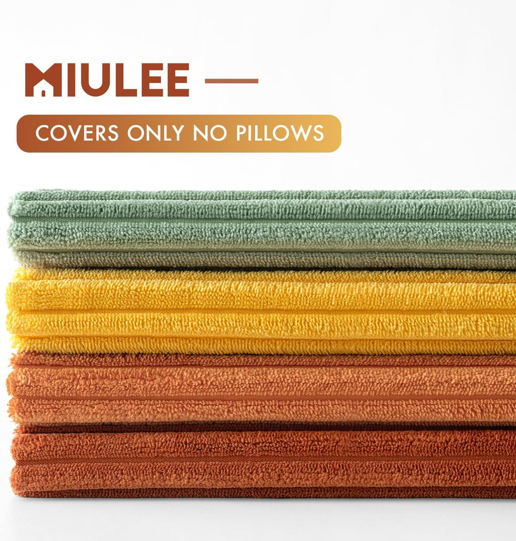 Miulee Decorative Throw Pillow Covers 18x18 Inch Set of 4, Vibrant Cushion Covers Vintage Retro Home Decor, Mix and Match Color Clash Desig…