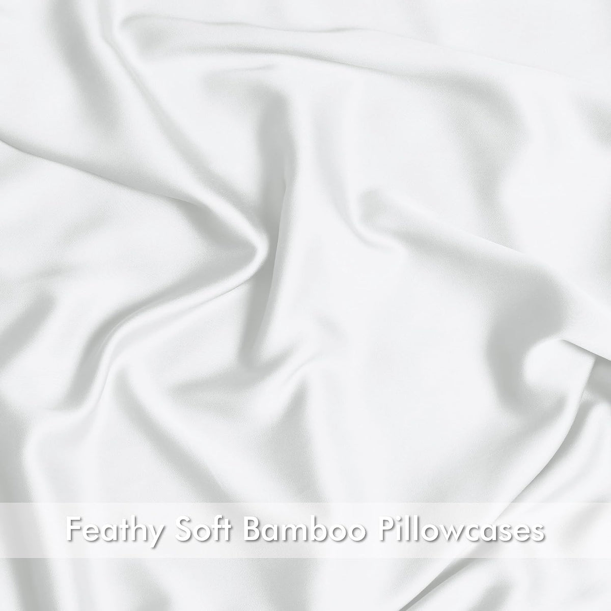 ShunjieHome 4 Pack Bamboo Viscose Pillow Protectors Standard Size, 400 Thread Count Cooling Zippered Pillowcases for Hot Sleepers & Night S…