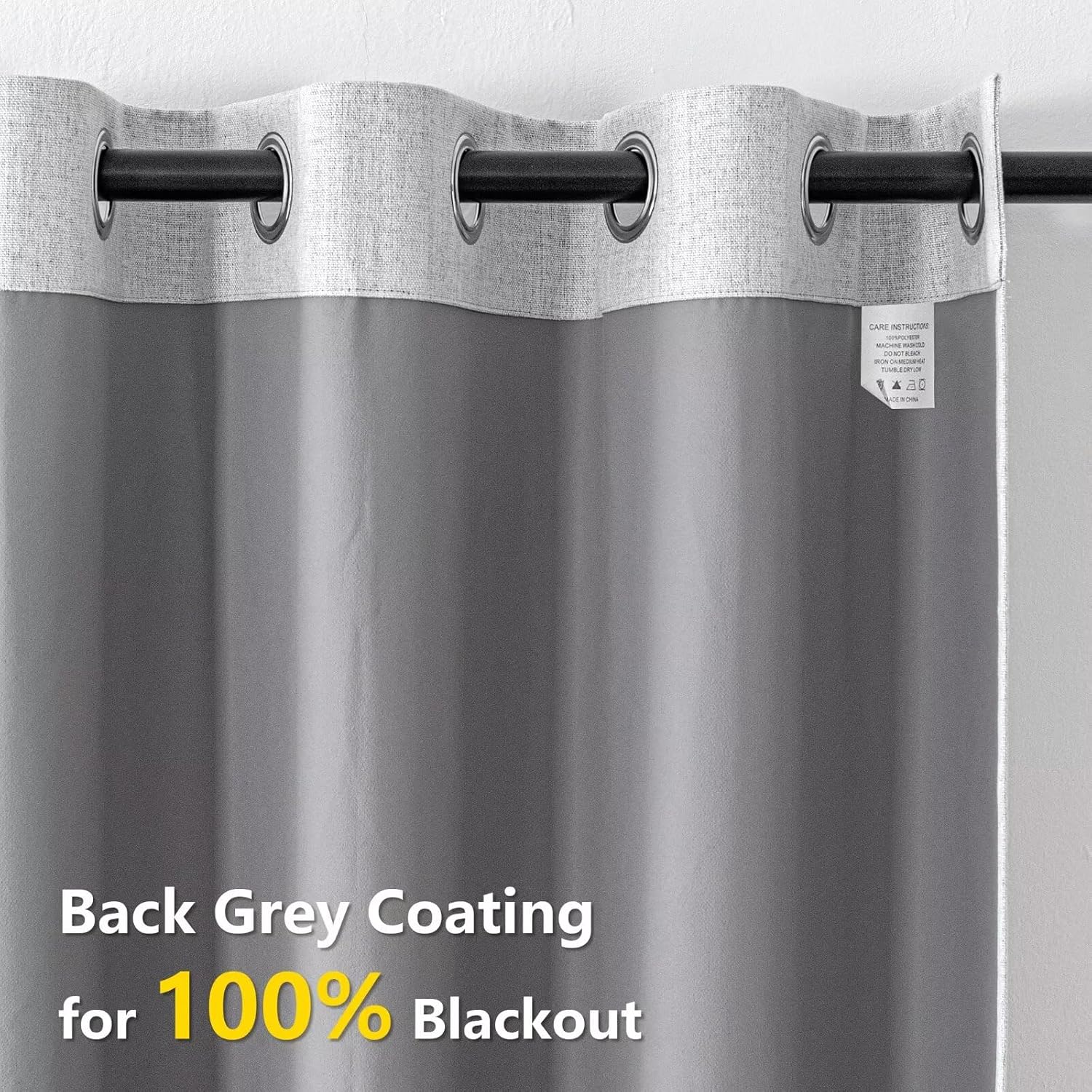 IGEMAEVE Blackout Curtains 108 Inches Long for Bedroom,100% Black Out Curtains 2 Panels Set, Thermal Insulated Room Darkening Drapes…