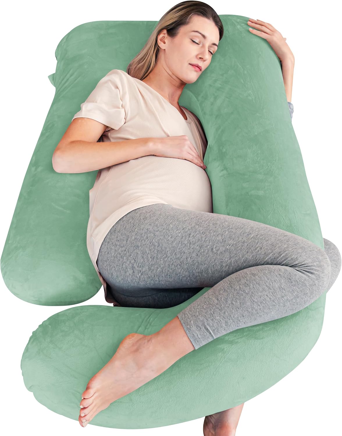 Cute Castle Pregnancy Pillows, Soft U-Shape Maternity Pillow with Removable Cover - Full Body Pillows for Adults Sleeping - Pregnancy…