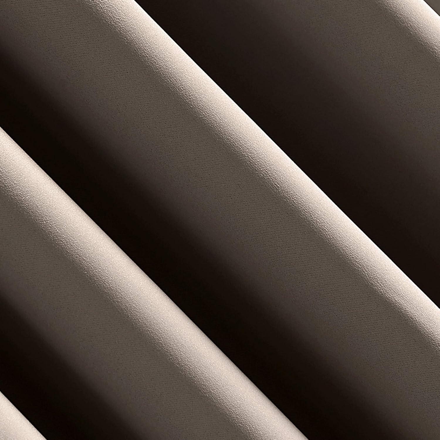 Sun Zero Nordic Theater Grade Extreme 100% Blackout Grommet Curtain Single Panel, 52" x 54", Taupe