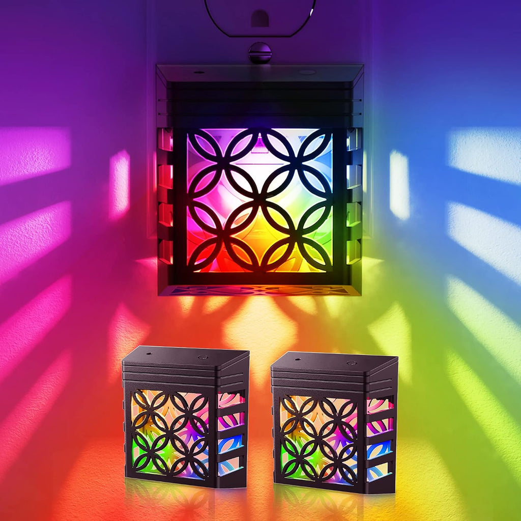 DORESshop Night Lights Plug Into Wall [2 Pack], LED Night Light, Color-Changing, Plug in Night Light, 8 Color RGB, Dusk-to-Dawn, Night…