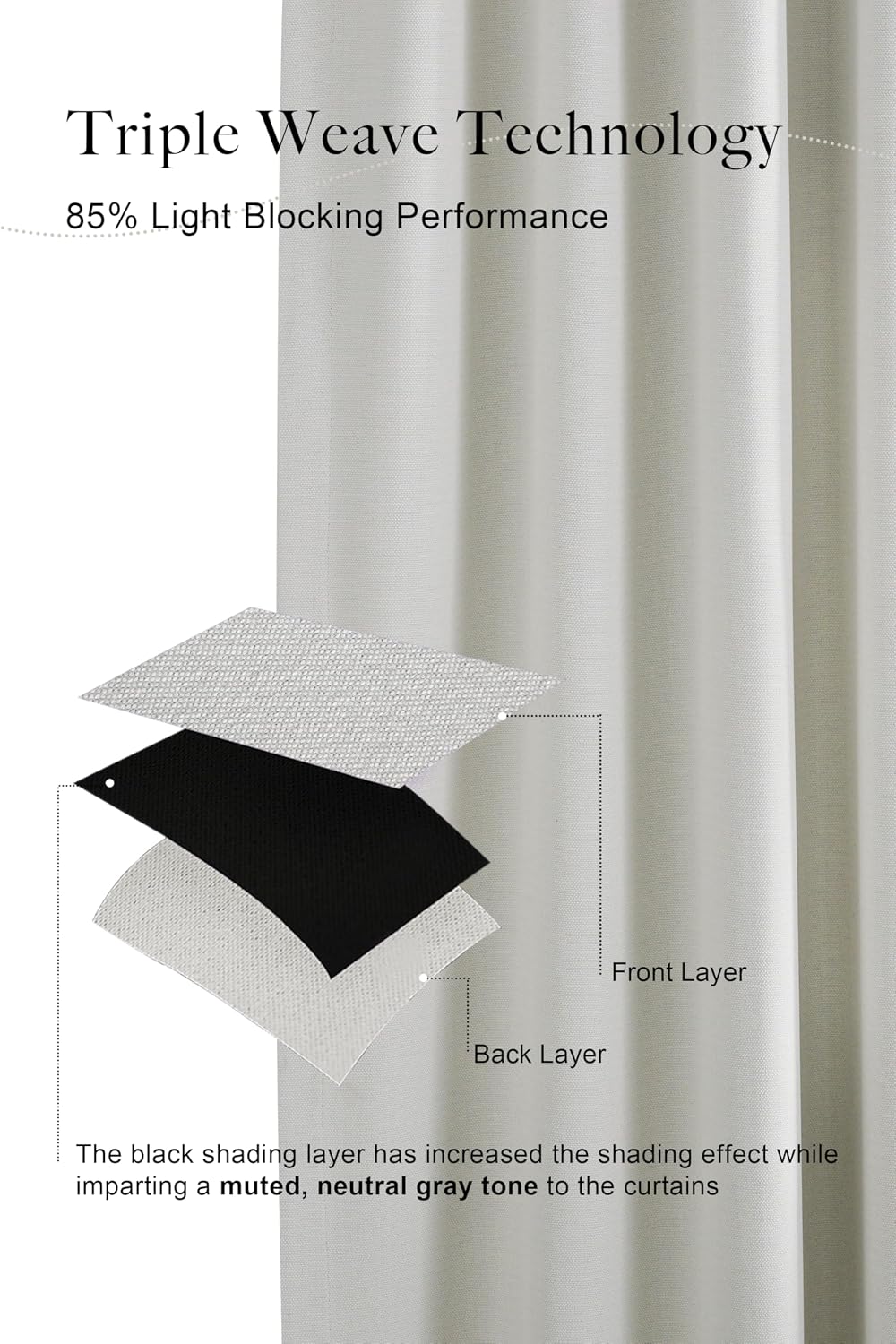 NICETOWN Linen Curtains for Bedroom 84 inches Long, Thermal Faux Linen Drapes for Dining Room 2 Panels, Pinch Pleated Light Blocking…