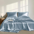 Madisonpark Madison Park Satin Sheets Twin Size, Luxurious Silky Bed Sheets, Elastic 14" Pocket fits up to 16" Mattress, Wrinkle-Free, Soft…