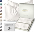 ColoradoHomeCo SUNDAYSILKSTM | Silk Pillow Cases 2 PACK | 22 Momme Mulberry Silk Pillowcase Set of 2 | All Sides 100% Pure Silk Slip Pillowc…