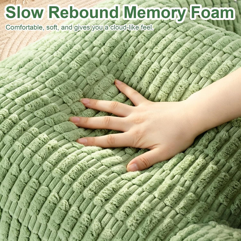Reading Pillow for Bed, Back Rest Bed Pillow for Sitting Up with A Cylindrical Pillow and Lumbar Pillow, Back Support Pillows for Bed…