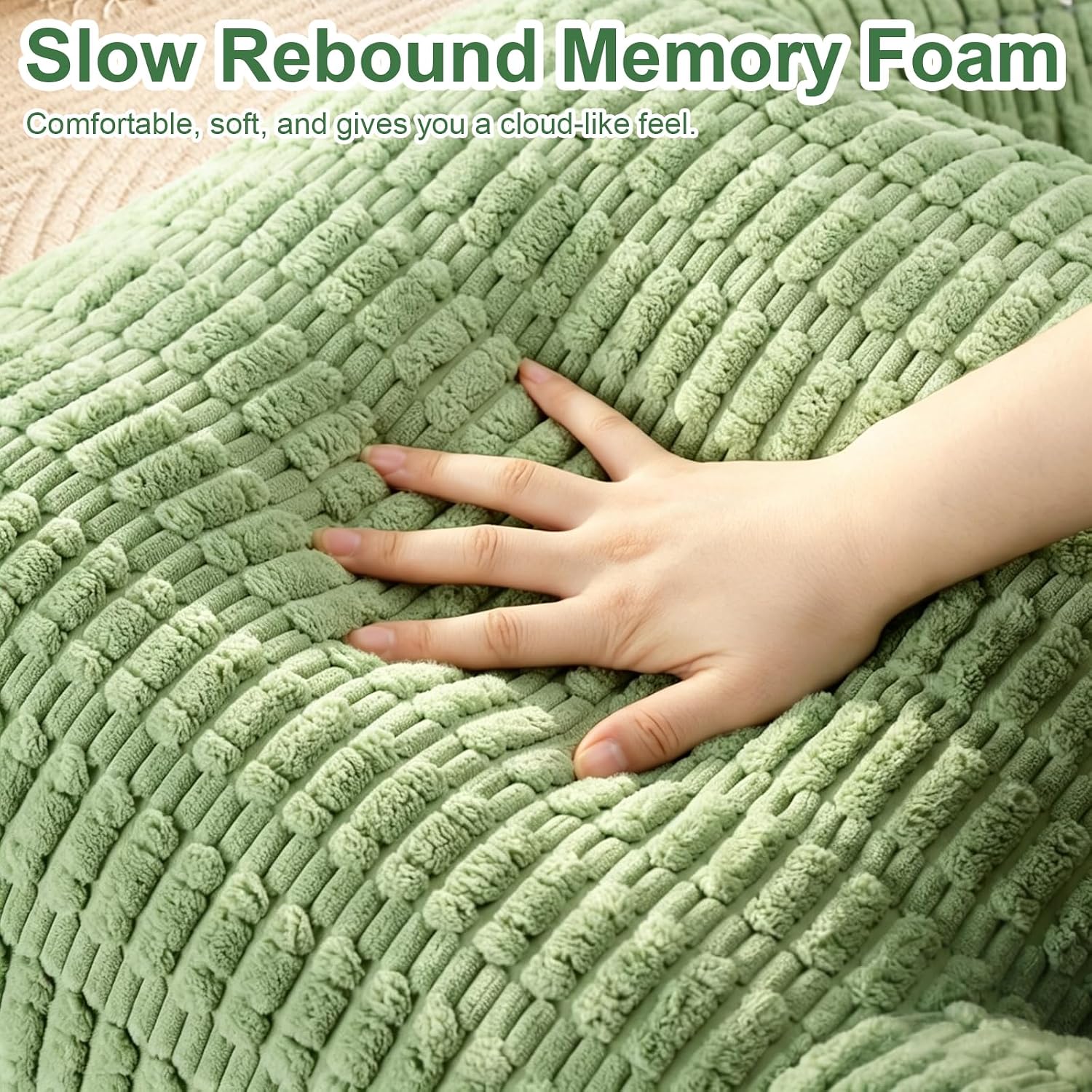 Reading Pillow for Bed, Back Rest Bed Pillow for Sitting Up with A Cylindrical Pillow and Lumbar Pillow, Back Support Pillows for Bed…