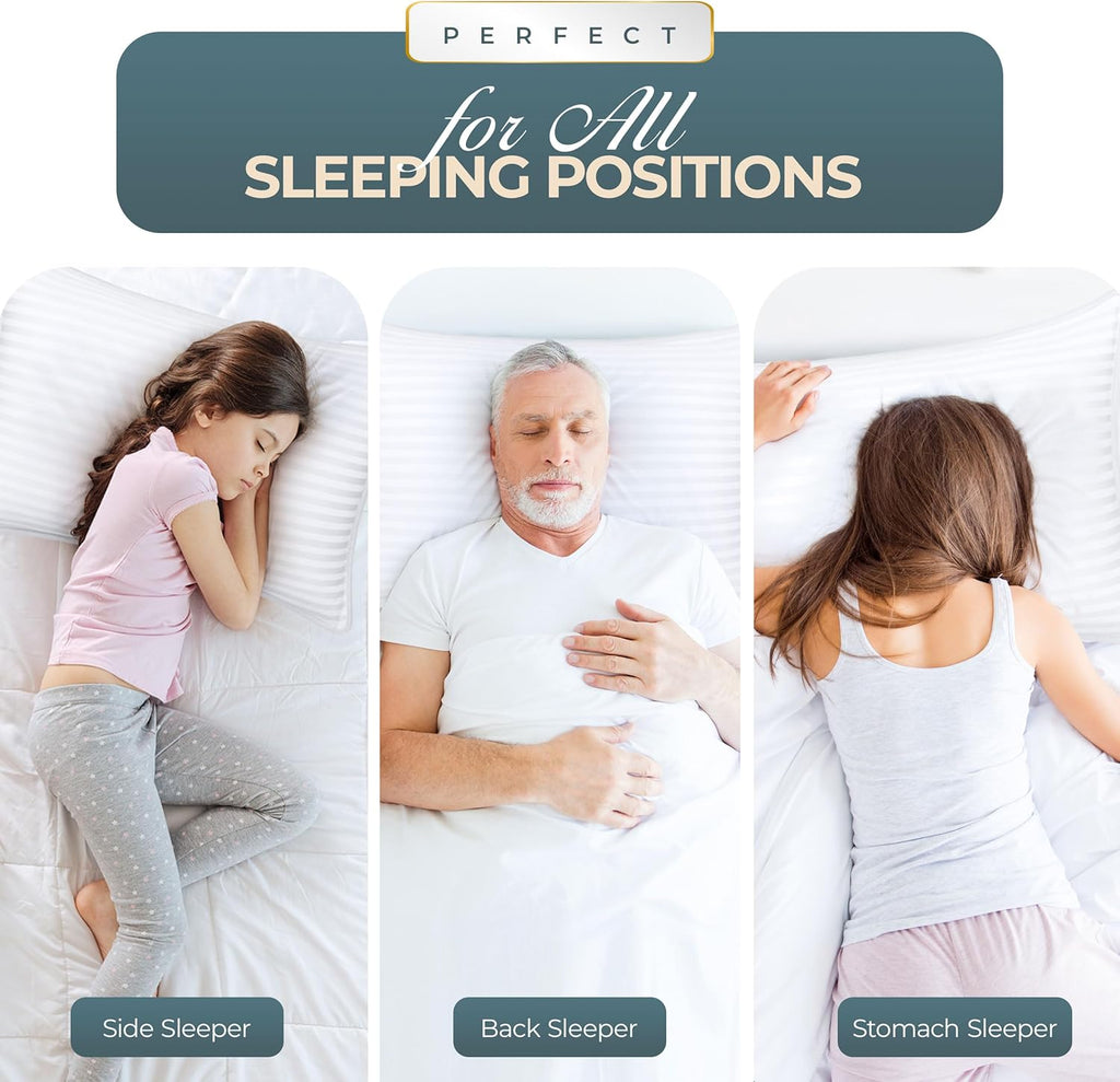 Utopiabedding Utopia Bedding Bed Pillows for Sleeping Euro Pillows 26x26 Size (White), Set of 2, Down Alternative Pillow for Sleeping, Cool…