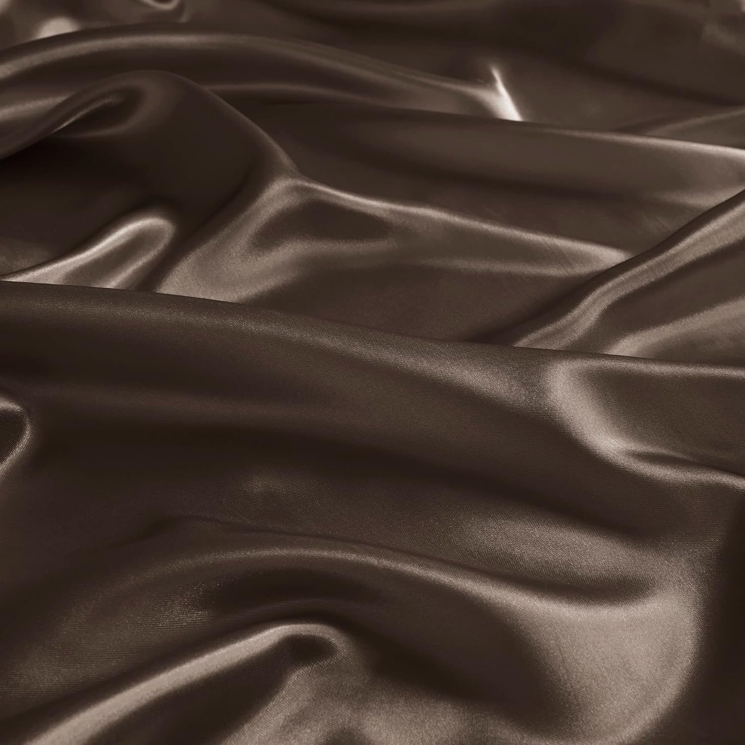 Madisonpark Madison Park Essentials Satin Sheet Set Luxury and Silky with Natural Sheen, Elastic 14" Pocket fits up to 16" Mattress, All Ar…