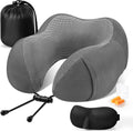 CloudBliss Travel Pillow Premium Memory Foam, Comfortable & Supportive Neck Pillow, Sleeping Neck Pillows for Travel, Airplane Pillow for…