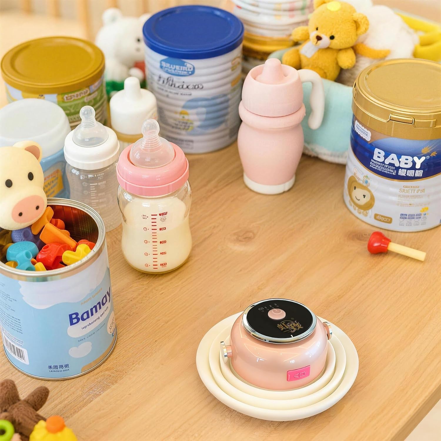 Wapentake® Baby Night Light, Featuring 12 Color Options and stepless dimming, Made of Soft Silicone, Foldable for Storage, and…