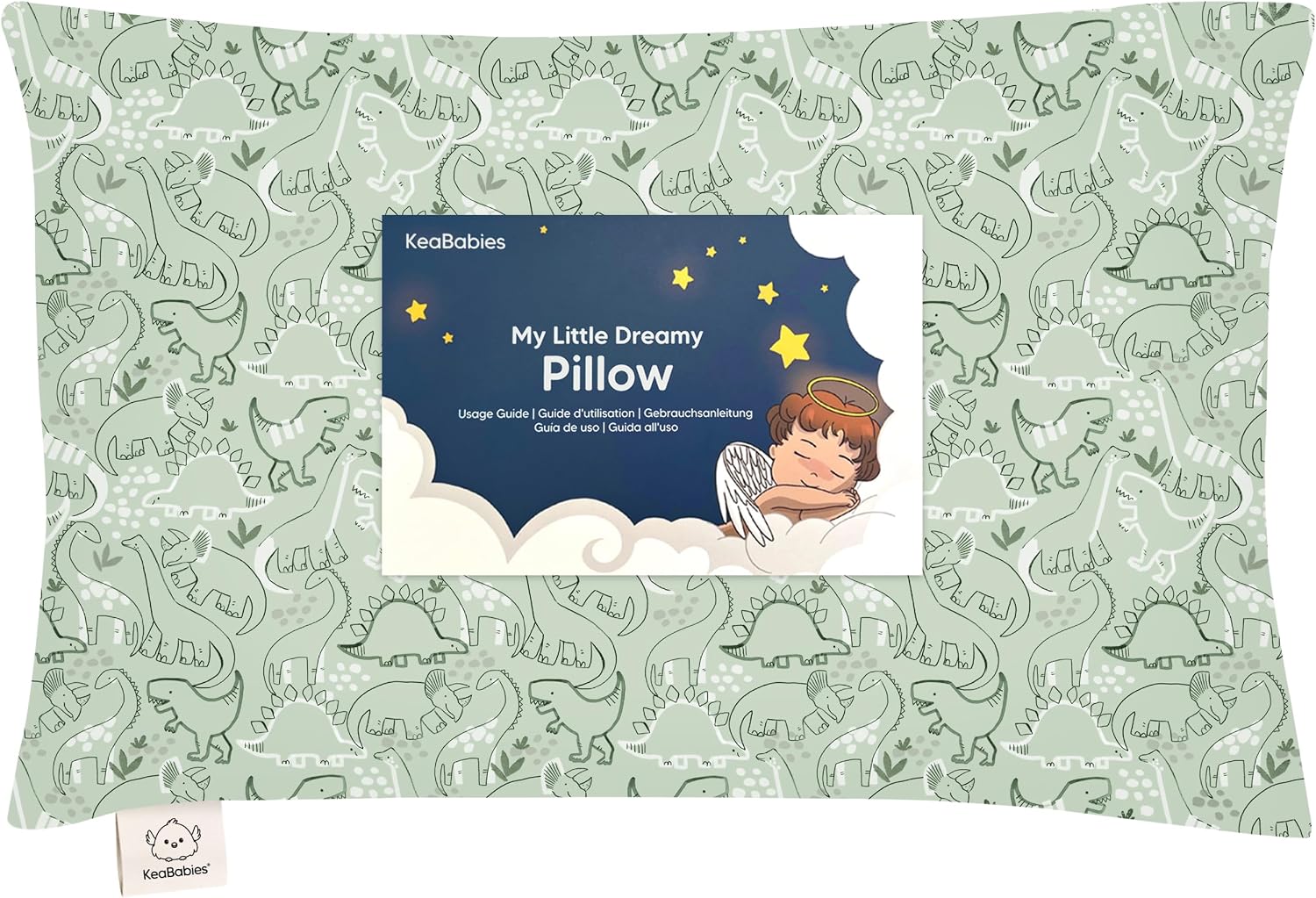 Toddler Pillow with Pillowcase - 13x18 My Little Dreamy Kids Travel Bed Pillows for Sleeping, Organic Cotton Small Pillowcase, Soft &…