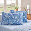 Bedorm Standard Size Pillow Cases Set of 2 Paisley Floral Pillow Covers Soft & Breathable 100% Cotton Pillowcases Boho Chic Decorative Pill…