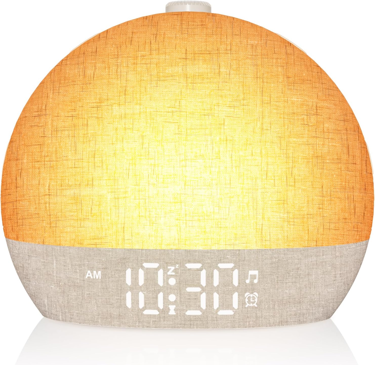 Aruqo Wake Up Light Sunrise Alarm Clock, White Noise Sound Machine with 30 Soothing Sounds, Dimmable Night Lights,, Snooze, Timer…