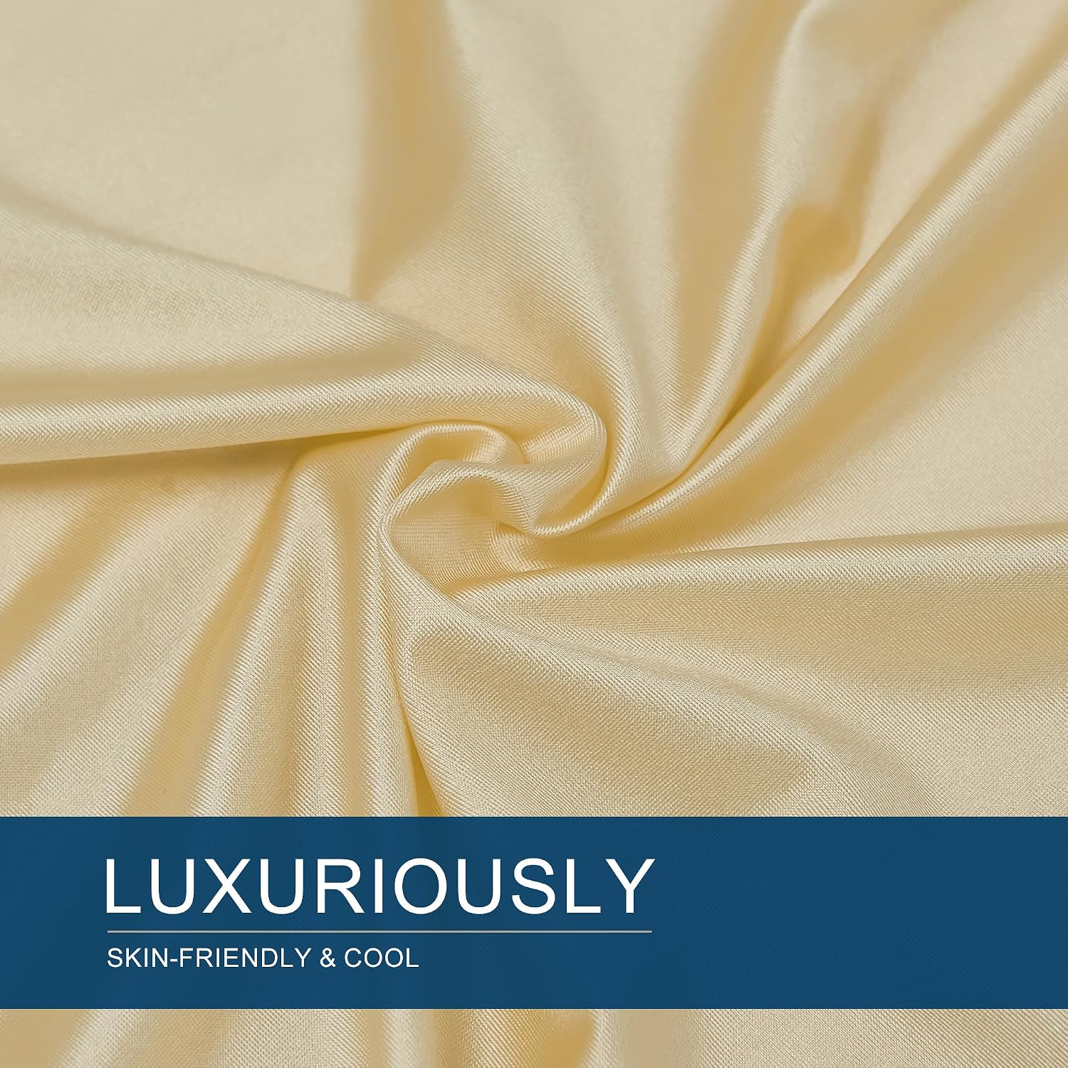 Awvco Body Pillow Cover - Cooling Silky Smooth Satin Pillowcase for Hot Sleepers, Skin & Hair Friendly- Breathable & Stretchy for Al…