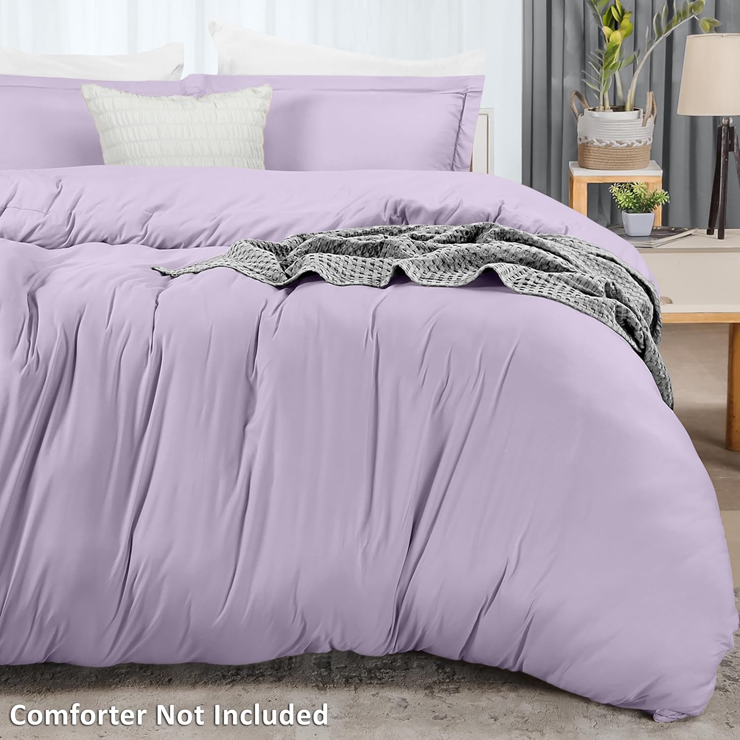 Utopia Bedding Duvet Cover Queen Size - 3 Piece with Zipper Closure - 1 Comforter Cover 90X90 Inches & 2 Pillow Shams 20X26 Inches…
