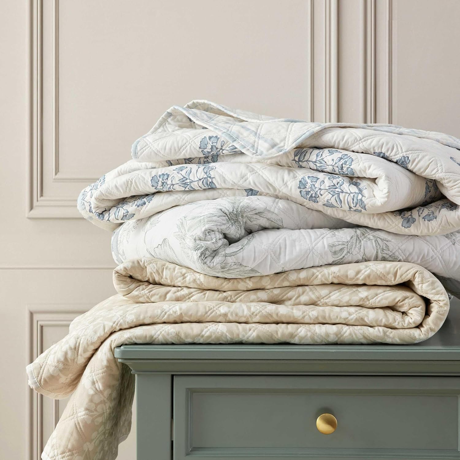 MarthaStewart Martha Stewart - Queen Duvet Cover Set, Cotton-Rich Plain Weave Bedding w/Matching Pillowcases, Lightweight for Year-Round Co…