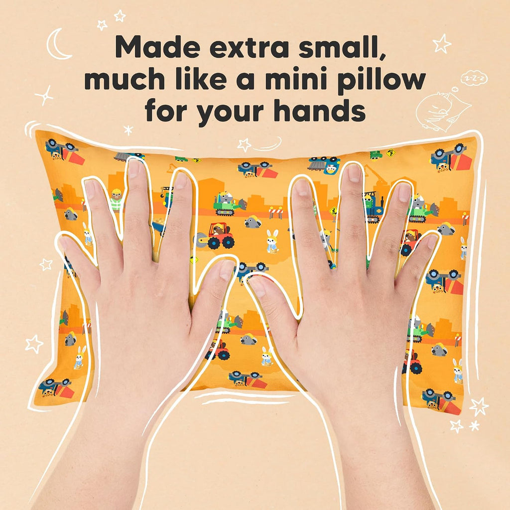 Mini Toddler Pillow with Pillowcase - 9x13 My Little Dreamy Travel Kids Pillow for Sleeping, Toddler Bed, Small, Tiny, Organic Cotton…