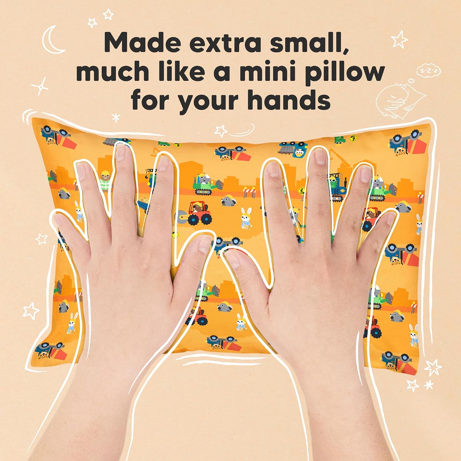 Mini Toddler Pillow with Pillowcase - 9x13 My Little Dreamy Travel Kids Pillow for Sleeping, Toddler Bed, Small, Tiny, Organic Cotton…