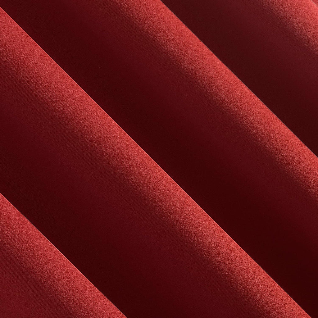 Sun Zero Oslo Theater Grade Extreme 100% Blackout Rod Pocket Curtain Panel, 52" x 84", Holiday Red