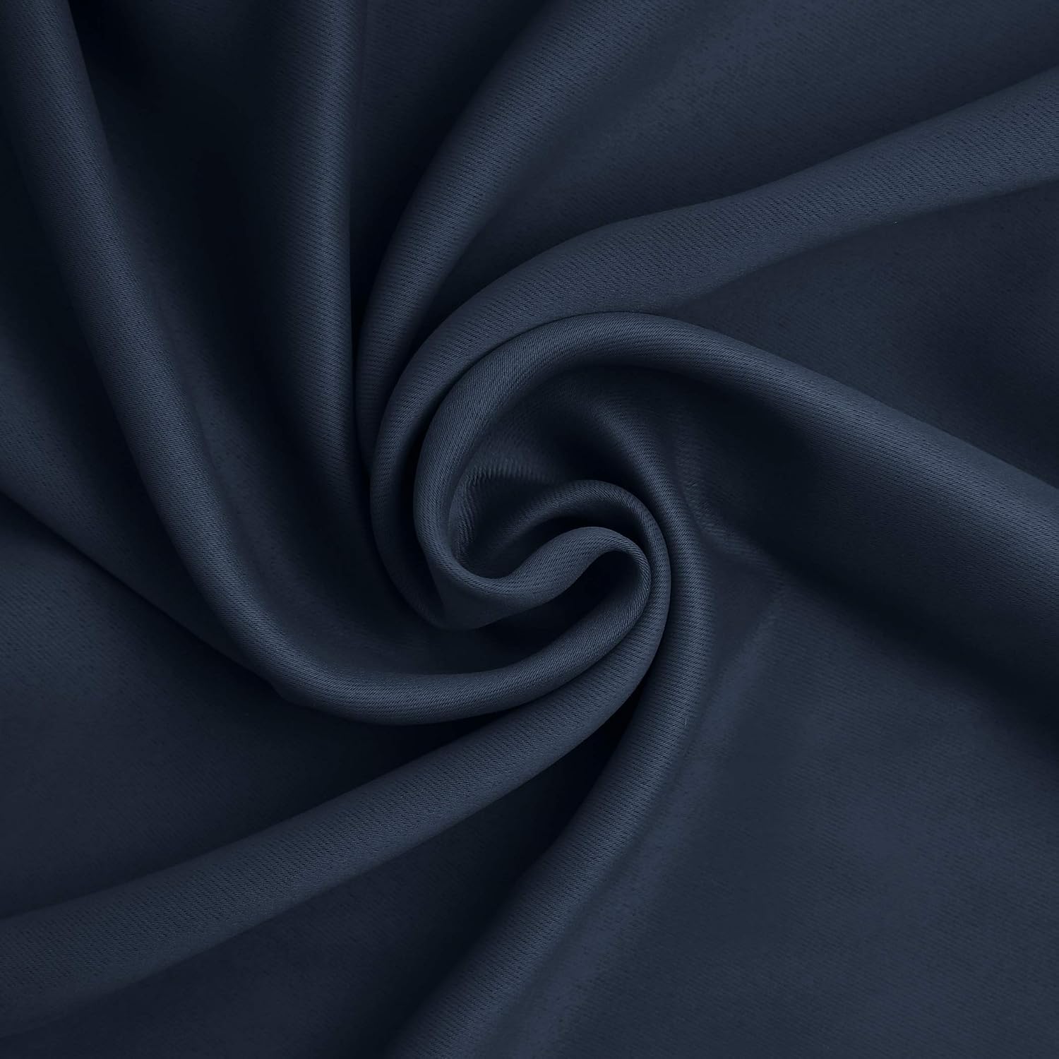 Sun Zero Nordic 2-pack Theater Grade Extreme 100% Blackout Grommet Curtain Panel Pair, 52" x 84", Navy Blue
