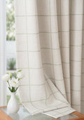 Threegirlshome THREE GIRLS Pinch Pleated Plaid Curtains Blackout Linen Gingham Green Curtains for Living Room, Bedroom Checkered 84 Inches L…