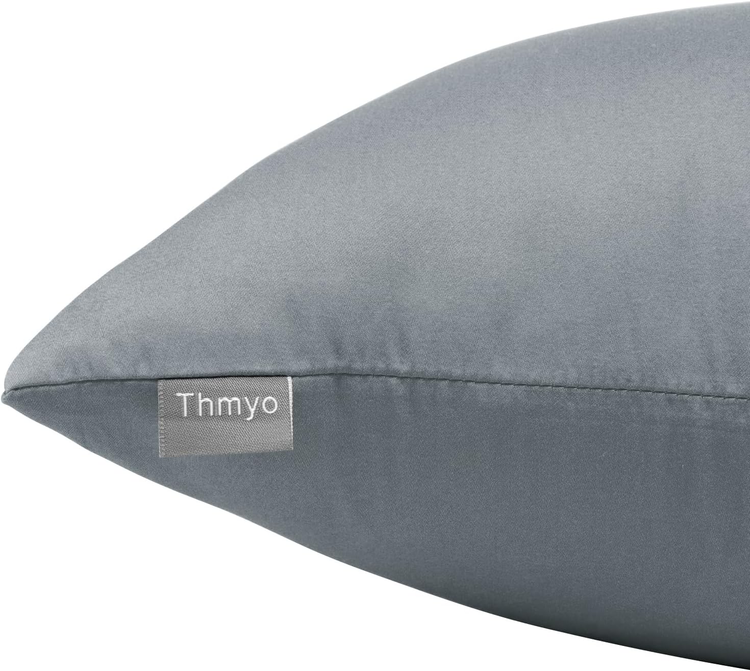 Thmyo 4-Pack 100% Cotton Lumbar Comfortable Solid Decorative Throw Pillow Case, Thmyo Rectangle Cushion Cover Pillowcase Sublimation Blank P…