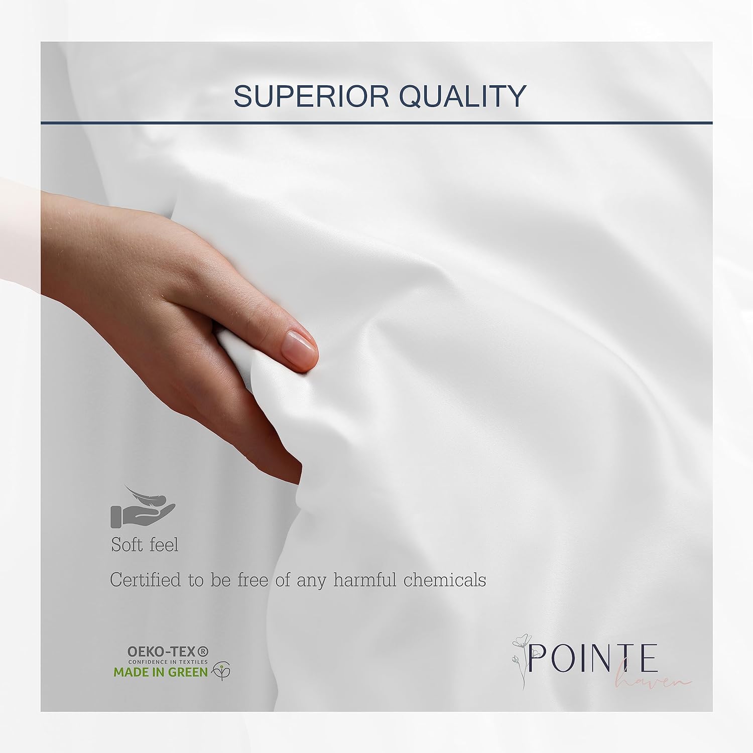 Pointehaven Bedding 4 Pieces King 100% Cotton Percale Sheets- Printed Bed Sheet & Pillowcase Sets- Soft Cotton Bed Sheets Set- Fits Mattres…