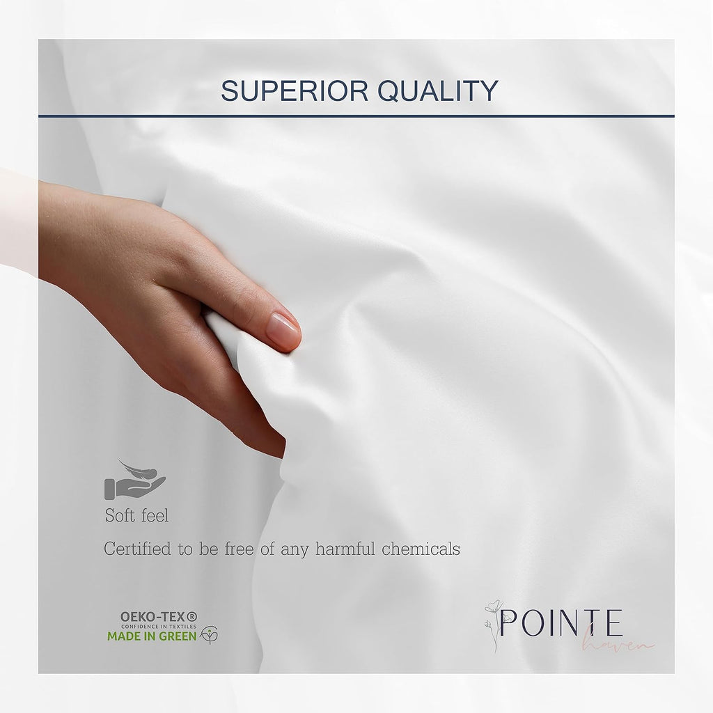 Pointehaven Bedding 4 Pieces King 100% Cotton Percale Sheets- Printed Bed Sheet & Pillowcase Sets- Soft Cotton Bed Sheets Set- Fits Mattres…