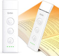 Gritin Book Light Rechargeable, Eye Caring 3-Color & 5-Brightness Clip on LED Reading Light for Books in Bed- Stepless Dimming, Long…