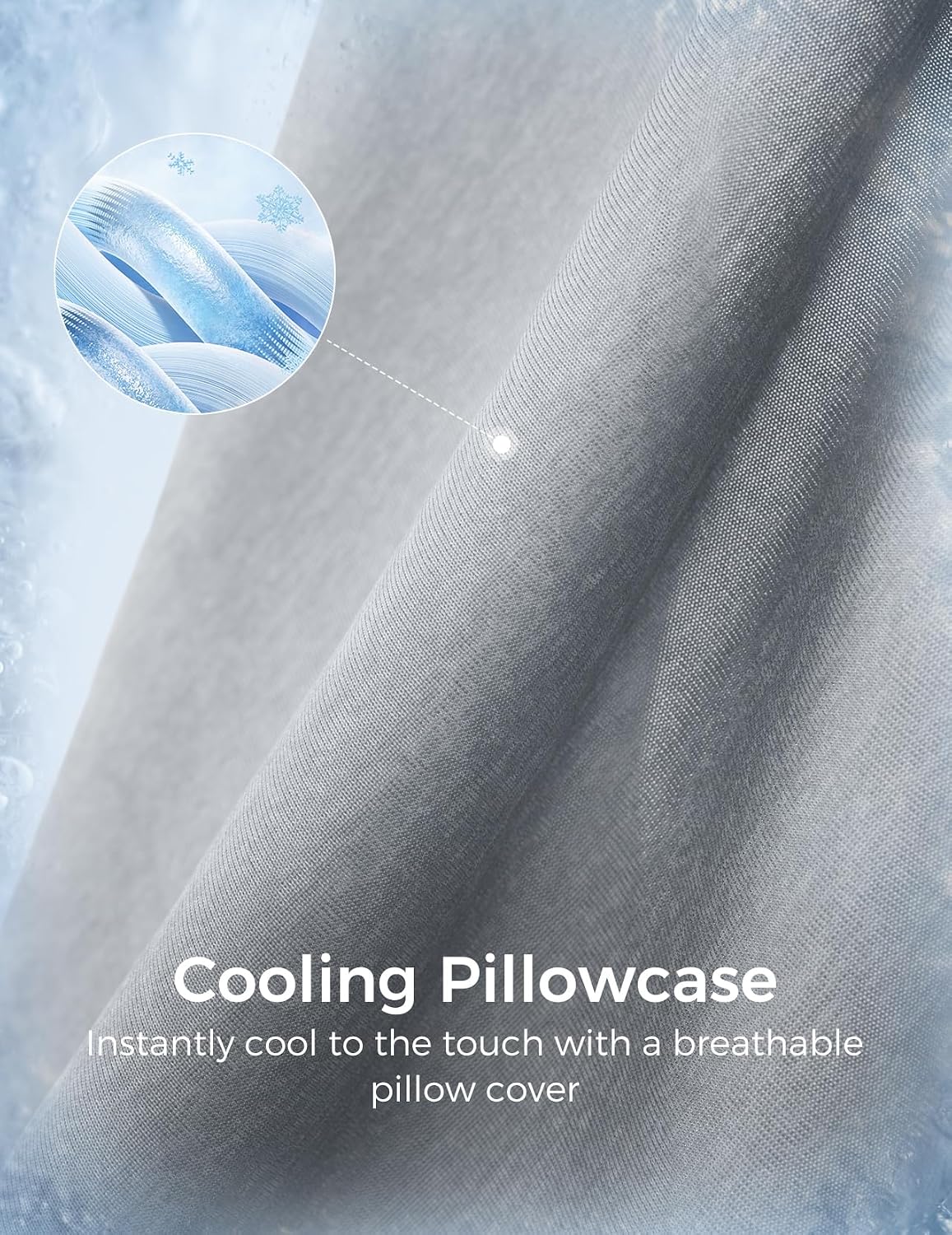 Momcozy Cooling Cover for Pregnancy Pillows, U-Shaped Full Body Maternity Pillow for Side Sleepers 57 Inch - Support for Back, Hip…