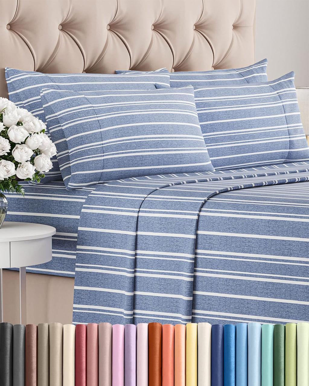 King 6 Piece Sheet Set - Comfy, Breathable & Cooling - Soft Hotel Luxury Bedding for Women, Men, Kids, Teens and Children - 1 Flat & 1…