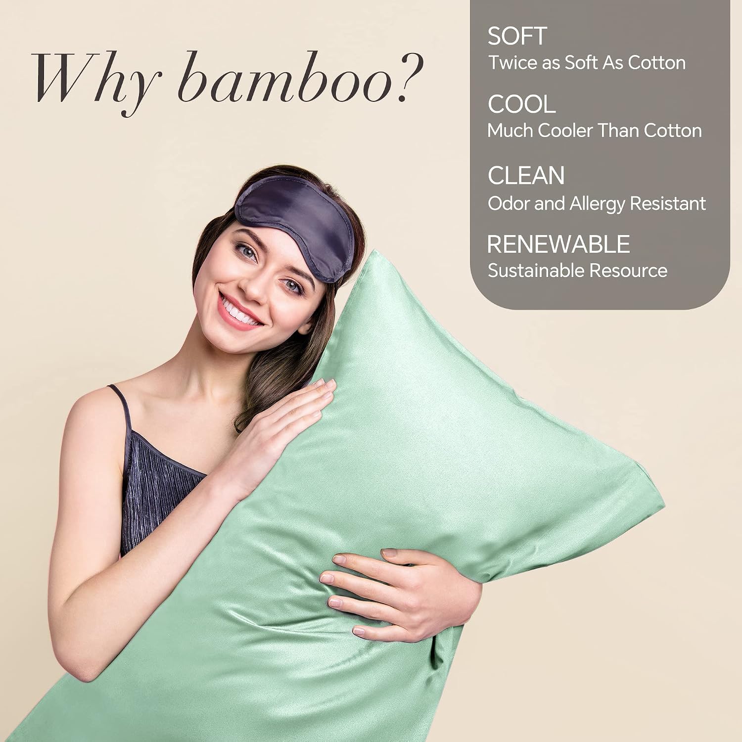 Bedelite Body Pillow Case Cover, Rayon Made from Bamboo, Cooling Body Pillow Cover for Hot Sleepers and Night Sweats, Breathable & Silky So…