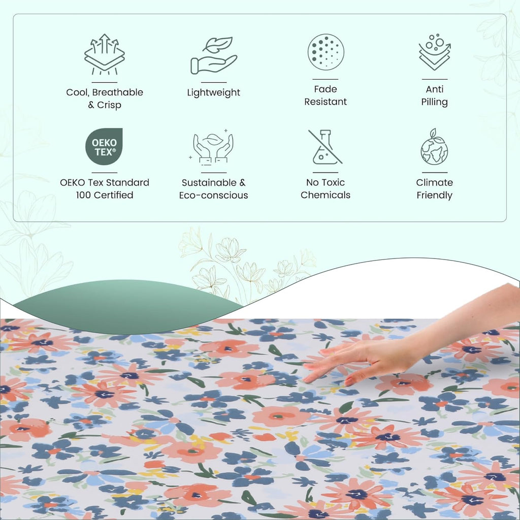 Featherstitchnewyork Feather & Stitch Softest 100% Cotton Sheets, 300 Thread Count Percale Weave Bedding, 16" Deep Pocket, Cooling Sheets,…