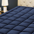 HYLEORY Queen Mattress Pad Quilted Fitted Mattress Protector Cooling Pillow Top Mattress Cover Breathable Fluffy Soft Mattress Topper…