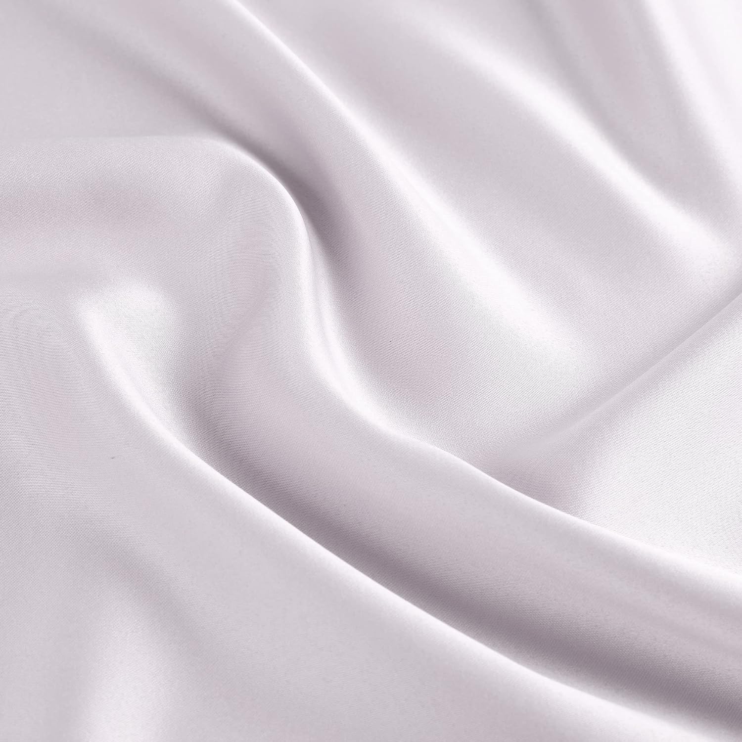 uxcell 2 Pack Silk Satin Pillowcase for Hair and Skin, Cool, Silky, Soft Breathable Pillow Cases King Size 20x36 Inch Sateen Pillowcase Lav…