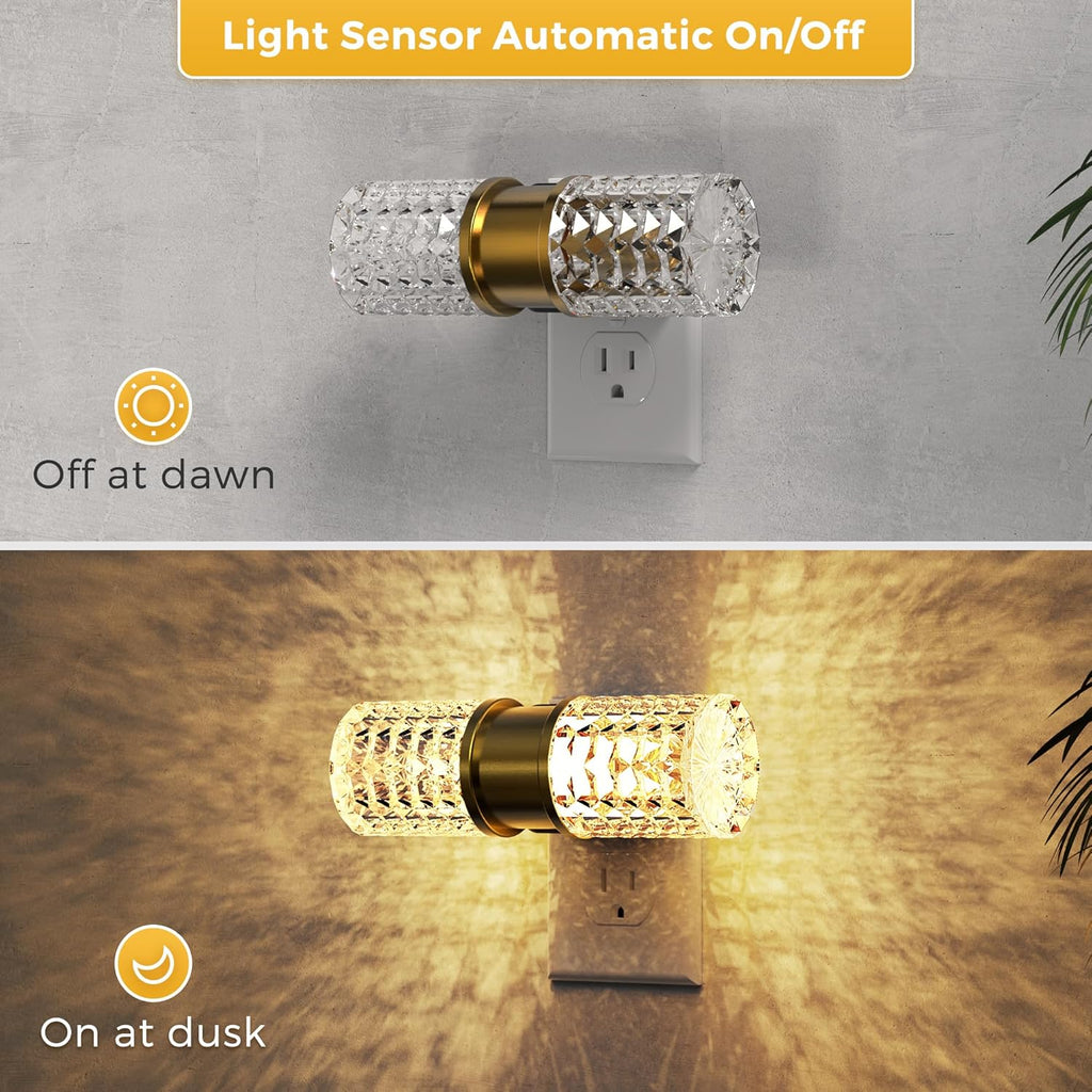 L LOHAS LED Night Light, Dimmable Night Lights Plug into Wall, 0-100LM Adjustable Brightness LED Night Light, Automatic Night Lights Plug…