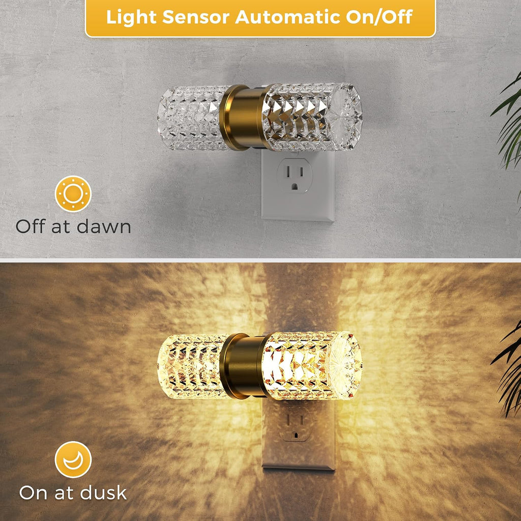 L LOHAS LED Night Light, Dimmable Night Lights Plug into Wall,2 Pack 0-100LM Adjustable Brightness LED Night Light, Automatic Night Lights…