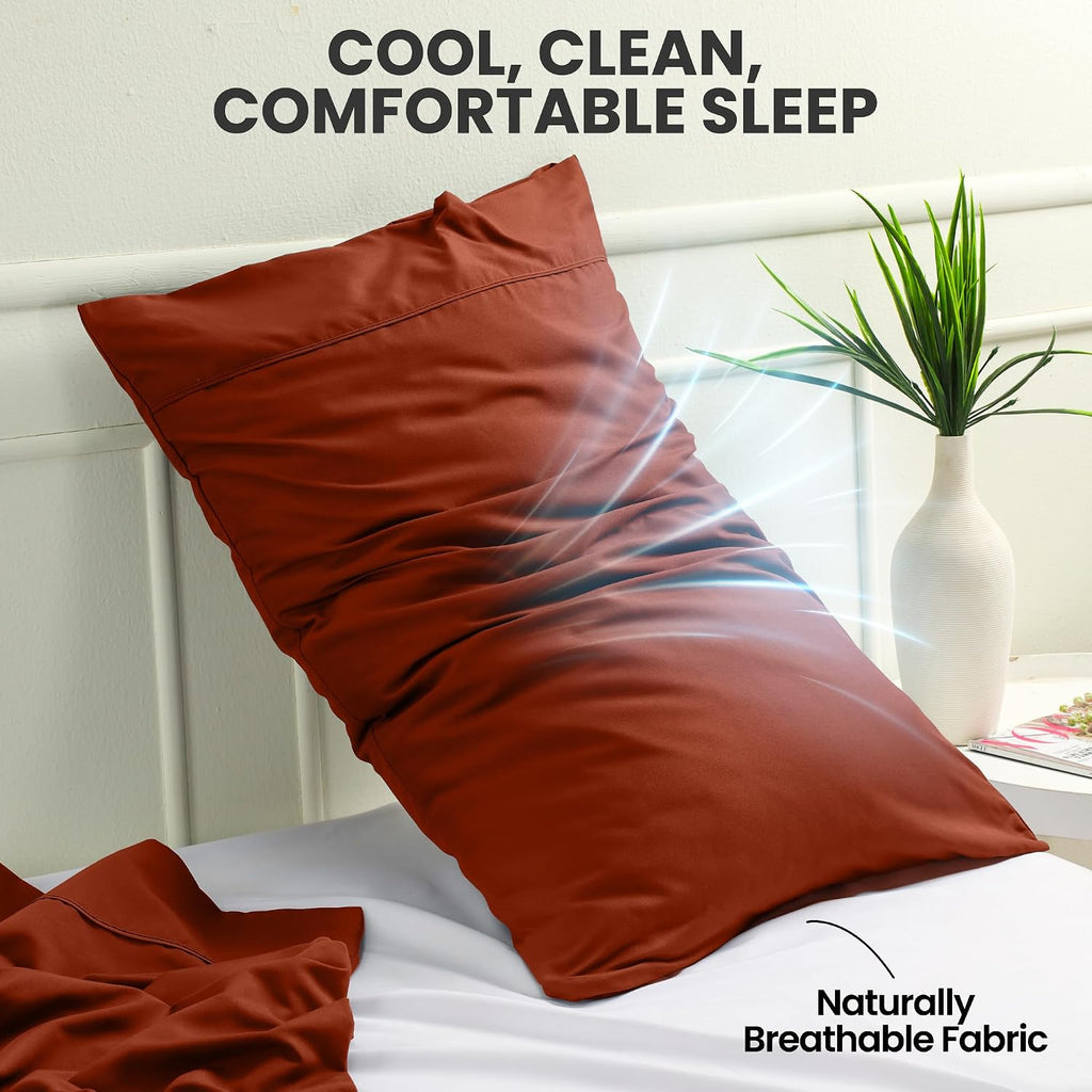 Utopiabedding Utopia Bedding Queen Pillow Cases - 2 Pack - Envelope Closure - Soft Brushed Microfiber Fabric - Shrinkage and Fade Resistant…