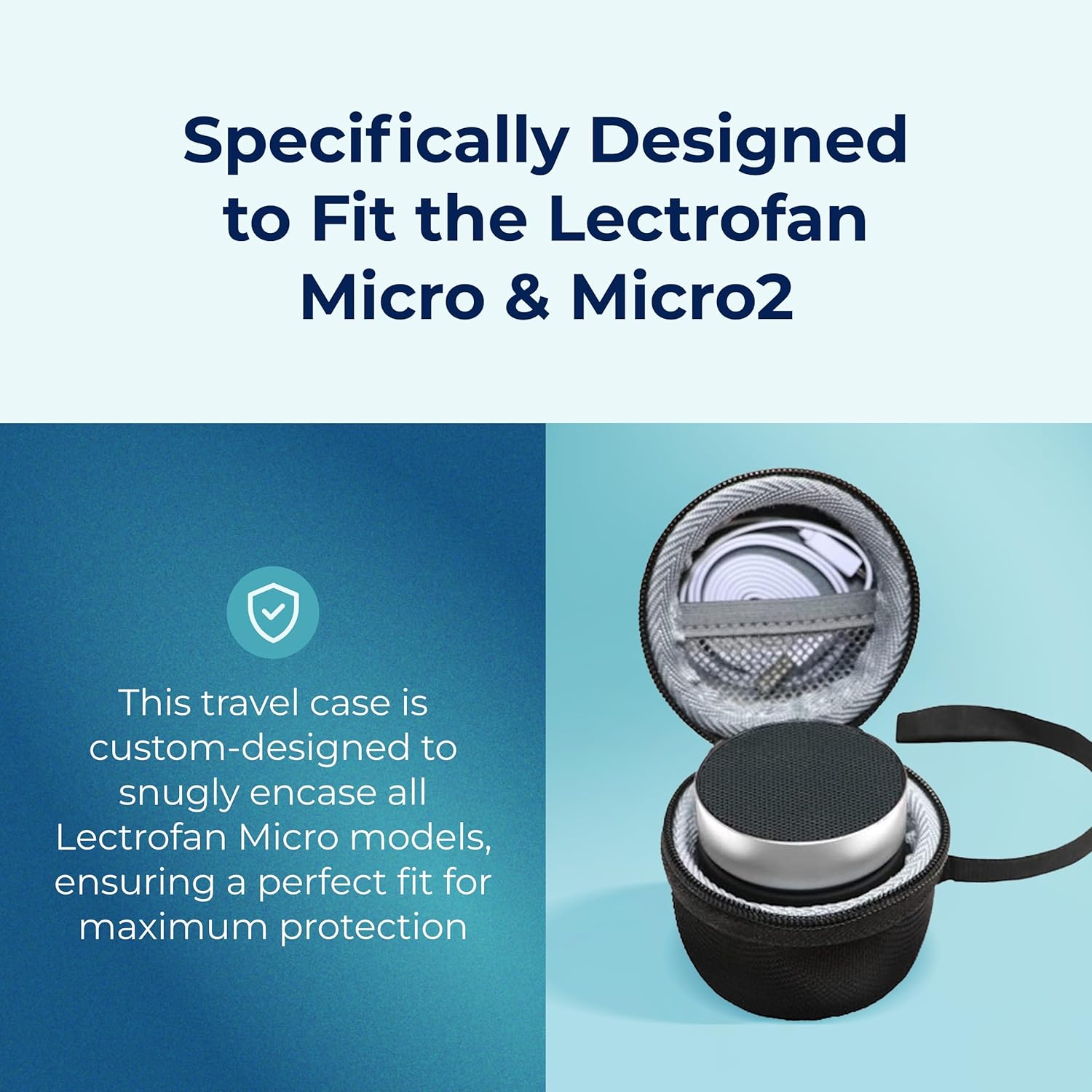 Adaptive Sound Technologies LectroFan Micro2 - Sound Machine for Sleep - Built-in Microphone - Noise-Masking - Precision Volume Settings…