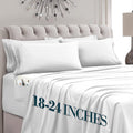 MocassiLuxuryBedding Mocassi Luxury 4-Piece Sheet Set, Ultra Soft 1800 Hotel Quality Microfiber Sheet Set, Fits Mattresses Up to 18 to 24 I…