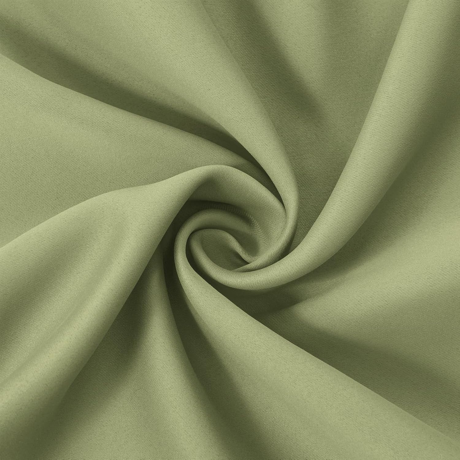 Lemomo Blackout Curtains 42 x 63 inch/Sage Green Curtains Set of 2 Panels/Thermal Insulated Room Darkening Bedroom Curtains 63 inch Green