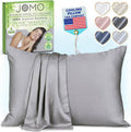 Zippered Pillowcases - Standard Size 26x20, 100% Viscose Derived from Bamboo, 2 PK, Gray - Cooling Pillow Cases - Silky Pillow Covers for…