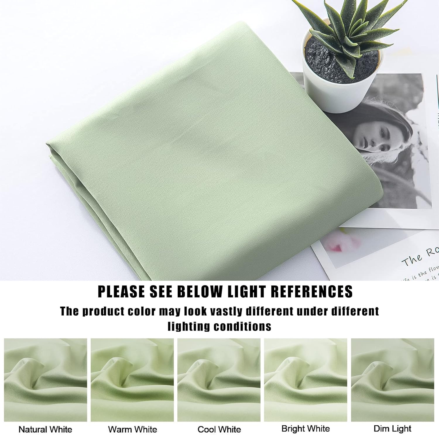 Body Cooling Pillow Cases Cover, Bamboo Rayon Green Body Pillowcases with Zipper Closure, Cool and Breathable Pillow Case for Hot…