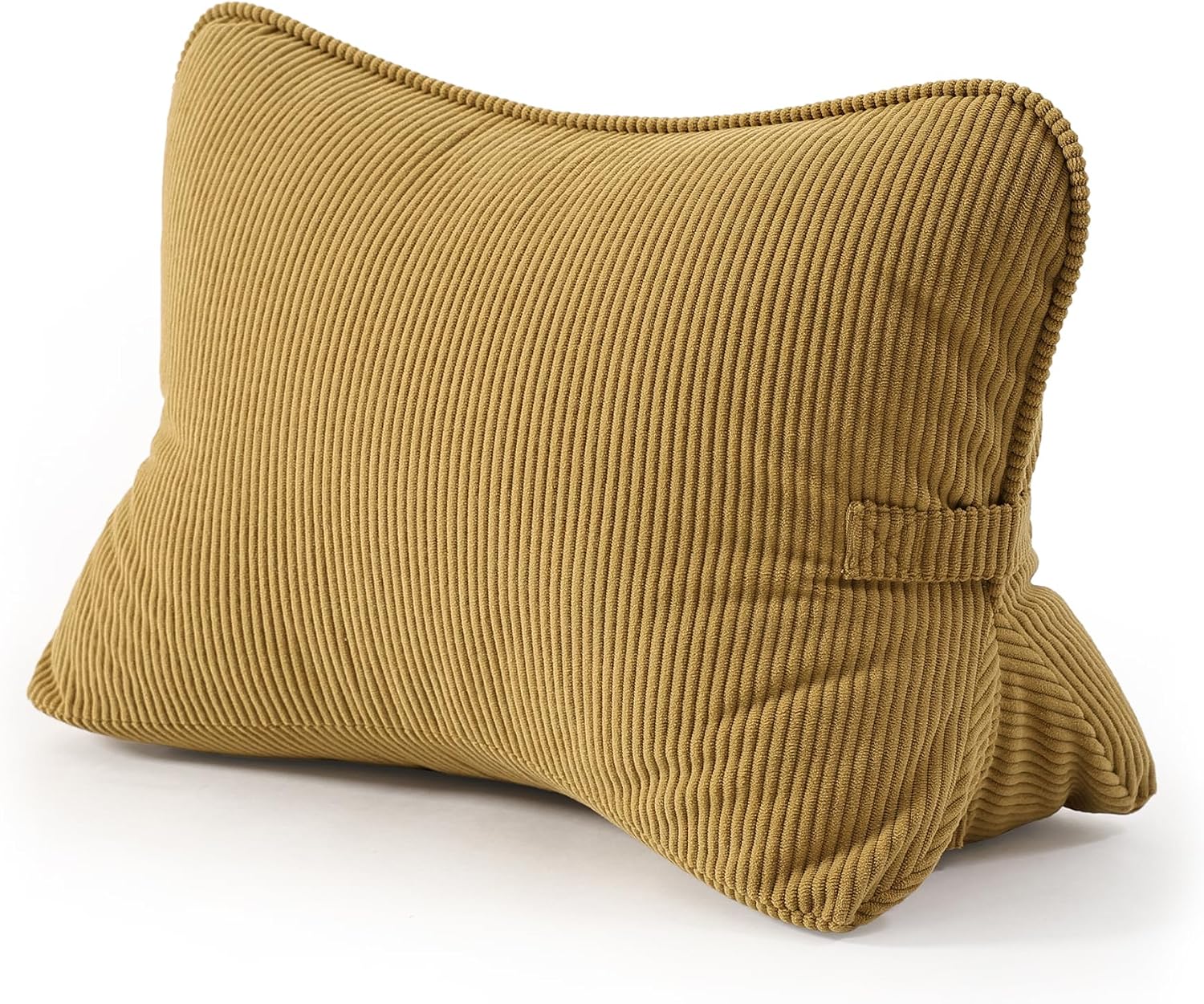 Ailuteie Pat. Pend. Corduroy Lumbar Support Back Pillow for Reading & Lounging, Ergonomic Triangle Cushion for Sofa, Armchair & Bed Sitting…