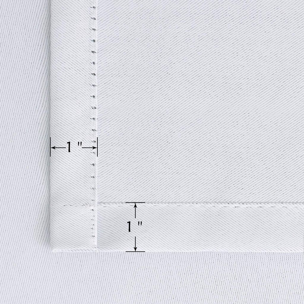 BGment White Curtains 84 inch Length - 42 x 84 inch Rod Pocket and Back Tab Thermal Insulated Room Darkening Curtains for Living Room, 2…